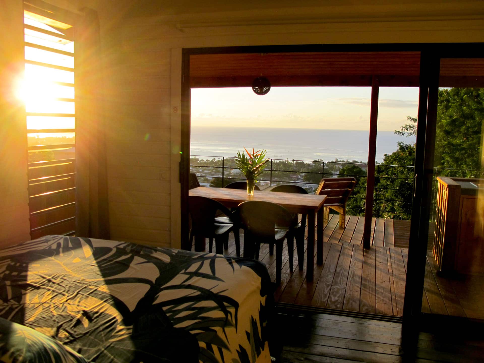 Aito bungalow ocean view from bed room