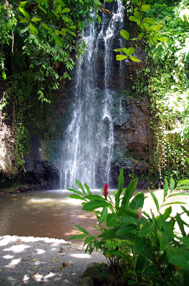 Cascade de Vaipahi aux jardins d'eau