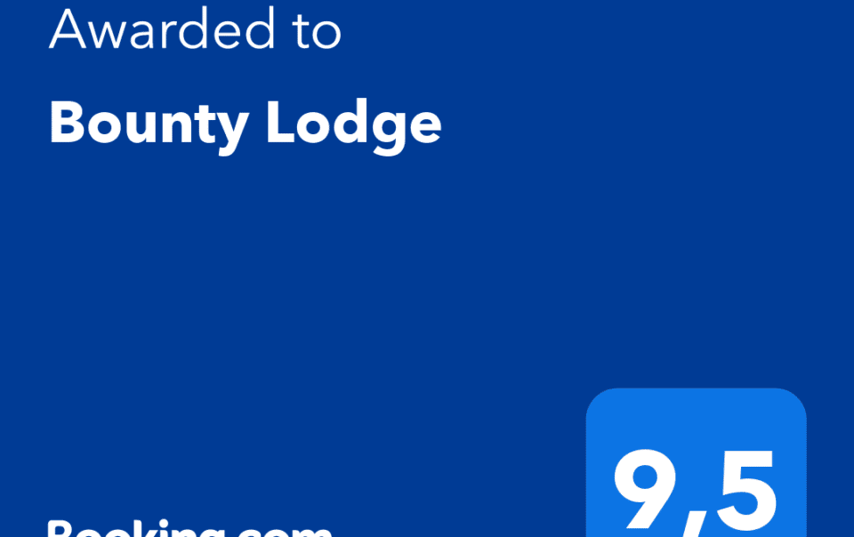 Le Bounty Lodge obtient le Traveller Review Awards 2022 décerné par Booking.com