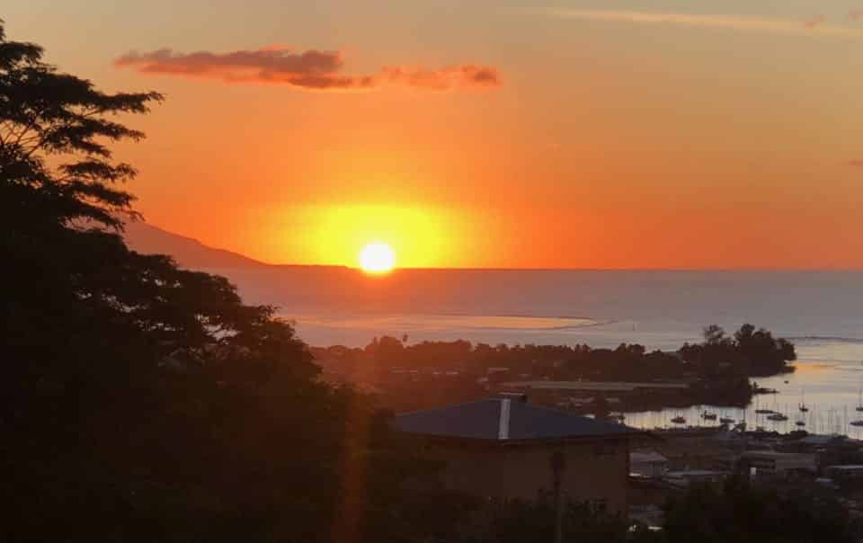 Sunset at the Bounty Lodge