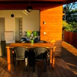 aito bungalow covered terrace with dining area