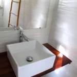 Anuhe bungalow bathroom with walk-in shower