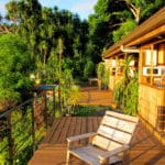 bounty lodge terrace with ocean view