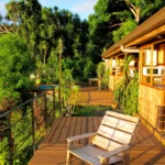 bounty lodge terrace with ocean view