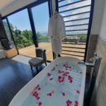villa bounty bathtub with ocean view from the master suite villa