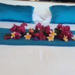 villa bounty king size bed of the master suite