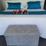 Villa Bounty king size bed of the master suite villa