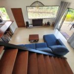 villa bounty living room with home cinema and ocean view