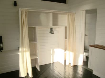 anuhe bungalow bedroom with cupboards and storage